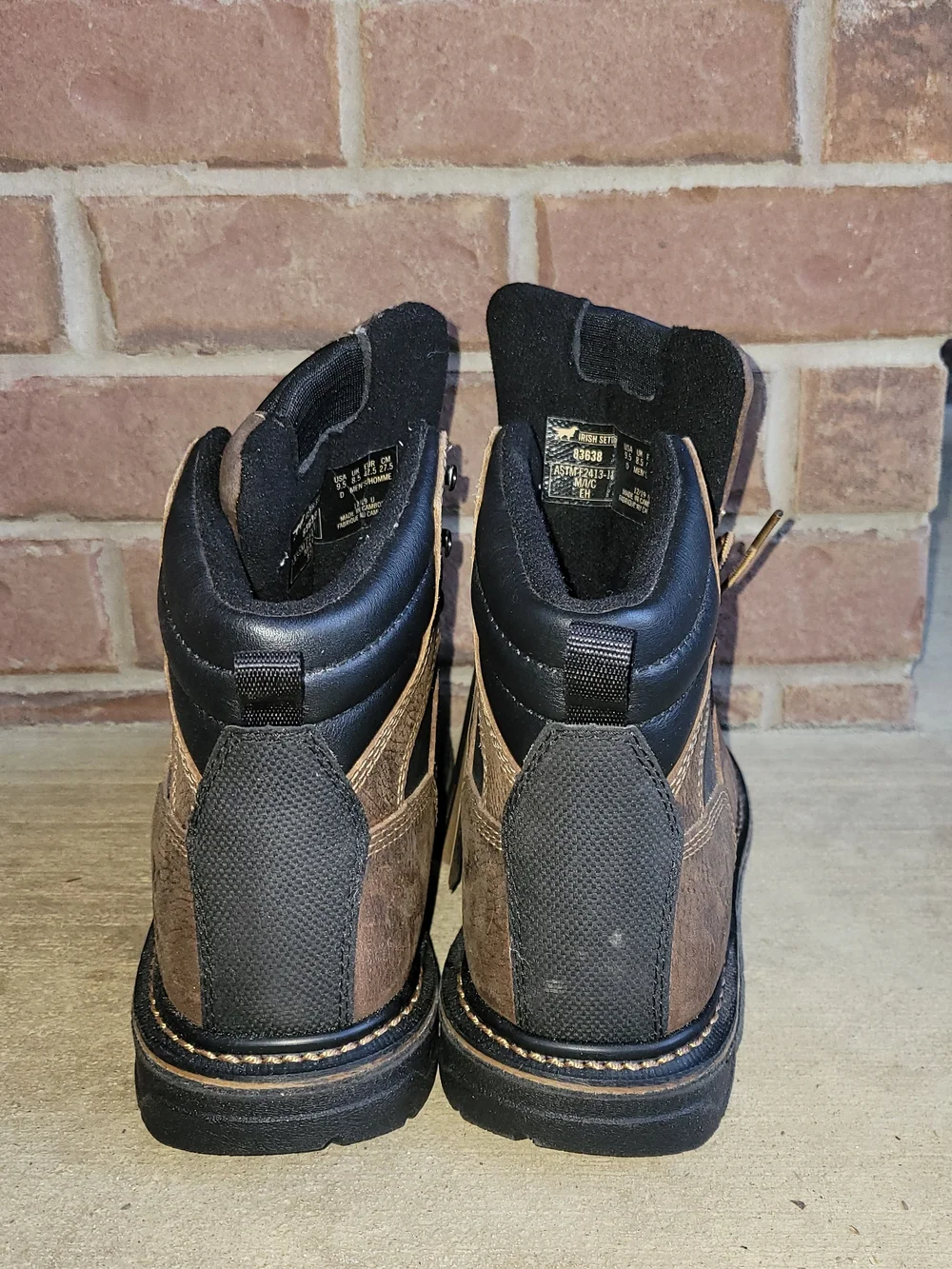 NEW Irish Setter Red Wing Farmington KT 83638 Men’s 9.5D Safety Toe Work Boots